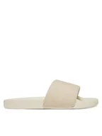 Klapki i japonki damskie - Calvin Klein Jeans Klapki Slide Monogram Wn YW0YW01835 Écru - miniaturka - grafika 1