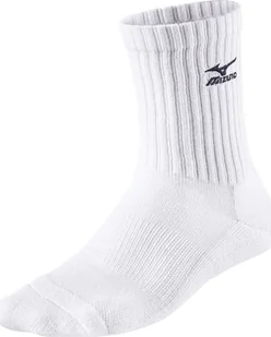 Mizuno Skarpety Mizuno Volley Socks Medium białe L / 41-43 - Skarpety termoaktywne - miniaturka - grafika 1