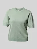 Swetry damskie - T-shirt z imitacji dzianiny model ‘LENA’ - miniaturka - grafika 1