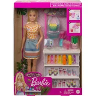 Lalki dla dziewczynek - Mattel Barbie Stoisko ze smoothies z lalką # z wartością produktów powyżej 89zł! - miniaturka - grafika 1