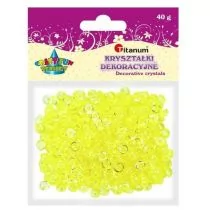 Titanum Kryształki dekoracyjne plastikowe średnicy 7mm 40g JASNY ŻÓŁTY CRAFT-FUN 363509 6944 - Dekoratorstwo - miniaturka - grafika 1