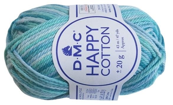 włóczka HAPPY COTTON DMC 650 / zielono-seledynowy