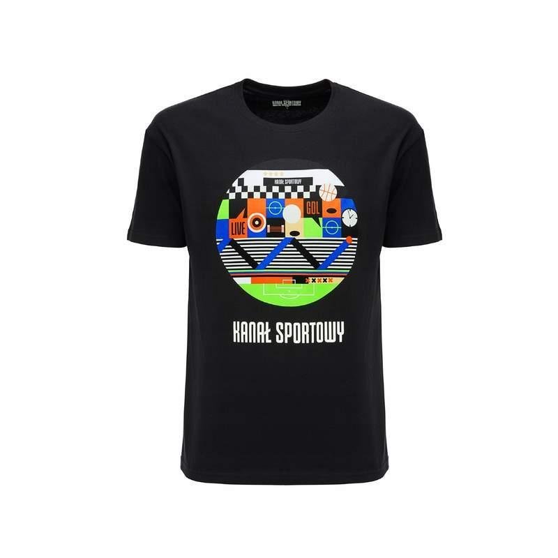 76012 Koszulka męska Logo rozmiar M KANAŁ SPORTOWY