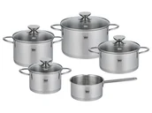 Zestawy garnków i patelni - ELO Zestaw garnków Galant ze stali nierdzewnej, 10 elementów - miniaturka - grafika 1