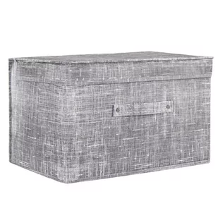 Pudełko do przechowywania 25x40x30cm organizer zamykany szary HA3045 - Pudła i pojemniki do przechowywania - miniaturka - grafika 1