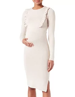 Sukienki ciążowe - Noppies Sukienka damska Paducah Nursing Long Sleeve, Oatmeal - P807, 34 - grafika 1