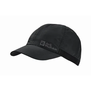 Czapka z daszkiem Jack Wolfskin STRAP CAP black - ONE SIZE - Czapki męskie - miniaturka - grafika 1