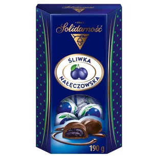Solidarność Śliwka Nałęczowska w czekoladzie 190 g - Bombonierki i czekoladki - miniaturka - grafika 1