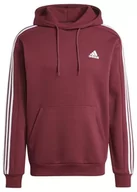 Bluzy męskie - adidas Męska bluza z kapturem Essentials z 3 paskami, XXL, wysoka, 5 cm (plus size) - miniaturka - grafika 1