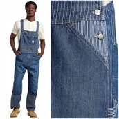 Spodnie męskie - Lee SLOUCHY BIB Fuller Springs ogrodniczki spodnie jeansowe męskie M - miniaturka - grafika 1