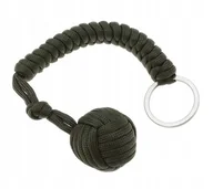 Breloki - Survivalowy brelok do kluczy, przywieszka - stalowa kulka do samoobrony - miniaturka - grafika 1