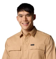 Koszule męskie - Koszula męska Columbia LANDROAMER TWILL beżowa 2120581262 - miniaturka - grafika 1