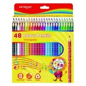 Przybory szkolne - Kredki ołówkowe KEYROAD 48 kolorów trójkątne - miniaturka - grafika 1