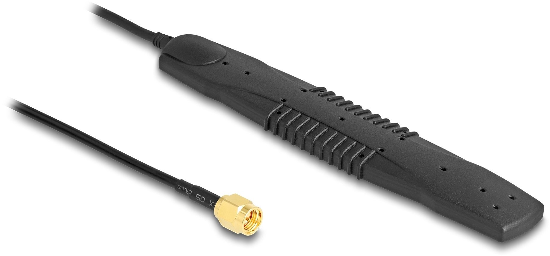 Antena Delock 5G LTE, WLAN SMA Wtyk 2,5 dBi wszechkierunkowa sztywna czarny montaż klejony 90101