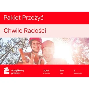 Karta podarunkowa WYJĄTKOWY PREZENT Pakiet Przeżyć - Chwile Radości - Kody i doładowania cyfrowe - miniaturka - grafika 1