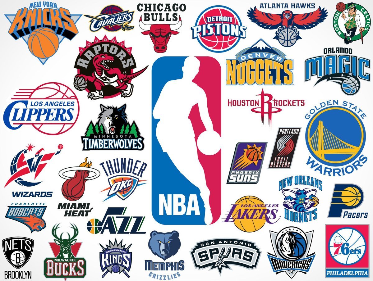 PODKŁADKA POD MYSZ Nadruk 22x18 cm NBA Logo Wszystkie Drużyny TEAM Prezent