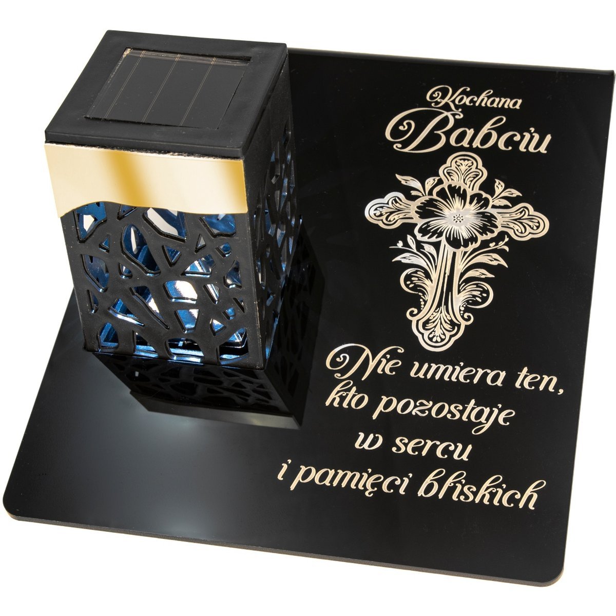 ZNICZ SOLARNY Wieczna latarenka LED STATUETKA NA GRÓB lampka dla BABCI