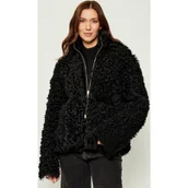 Płaszcze damskie - INUIKII Skórzany dwustronny kożuch | Regular Fit | shearling - miniaturka - grafika 1