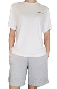 Karl Lagerfeld piżama unisex Logo 220W2180, Kolor szaro-biały, Rozmiar S, Karl Lagerfeld - Intymna - Piżamy damskie - miniaturka - grafika 1