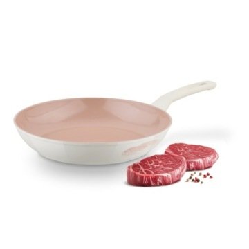 Patelnia Ceramiczna Indukcja Gaz Solidna Duża Kremowa Konighoffer Flar 28cm