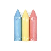 Kreda - Kreda 10 cm 3 szt niebieska, żółta, czerwona - miniaturka - grafika 1