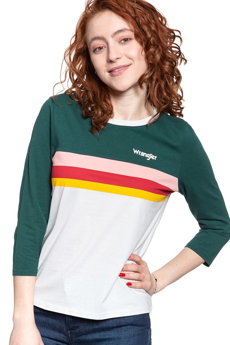 Damski longsleeve Wrangler RAINBOW TEE XS