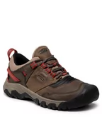 Buty trekkingowe męskie - Keen Ridge Flex WP Shoes Men, brązowy/szary US 8,5 | EU 41 2021 Buty turystyczne 1024918-8.5 - miniaturka - grafika 1