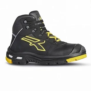 U-Power RL10524 Linea BAU & BUILDING Model COSMO Wysokie buty bezpieczeństwa, S3 HRO HI SRC CI, Czarny/Żółty, 44 Rozmiar - Obuwie robocze - miniaturka - grafika 1