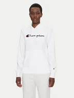 Bluzy damskie - Champion Bluza Slim Big Logo 118097 Biały Regular Fit - miniaturka - grafika 1