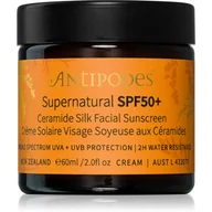 Kremy do twarzy - Antipodes Supernatural SPF50+ Ceramide Silk Facial Sunscreen ochronny krem do twarzy z ceramidami SPF 50+ 60 ml - miniaturka - grafika 1