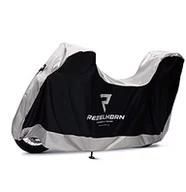 Akcesoria motocyklowe - REBELHORN Cover II Box pokrowiec na motocykl z górnym pudełkiem z wytrzymałego poliestru, dwa otwory do mocowania profilu łańcucha i spoin - miniaturka - grafika 1