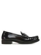 Półbuty damskie - LOVE MOSCHINO Lordsy JA10222G1NJD000A40 Czarny - miniaturka - grafika 1