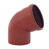 Rury - Kolano 110 / 45 pomarańczowe - miniaturka - grafika 1