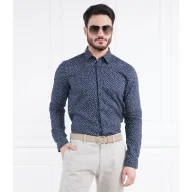 Koszule męskie - BOSS BLACK Lniana koszula Roger_F | Slim Fit - miniaturka - grafika 1