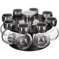 Akcesoria i części do kuchenek i piekarników - Zestaw ośmiu pojemników wykonanych ze szkła przeznaczony do przechowywania przypraw 146651 - miniaturka - grafika 1