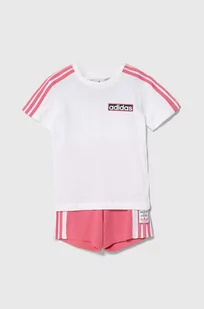 adidas Originals komplet bawełniany niemowlęcy kolor różowy - Komplety dla niemowląt - miniaturka - grafika 1