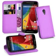 Etui i futerały do telefonów - Etui Cadorabo do Motorola MOTO G2 Etui ochronne w kolorze fioletowym Etui na telefon komórkowy Etui z zamknięciem magnetycznym - miniaturka - grafika 1