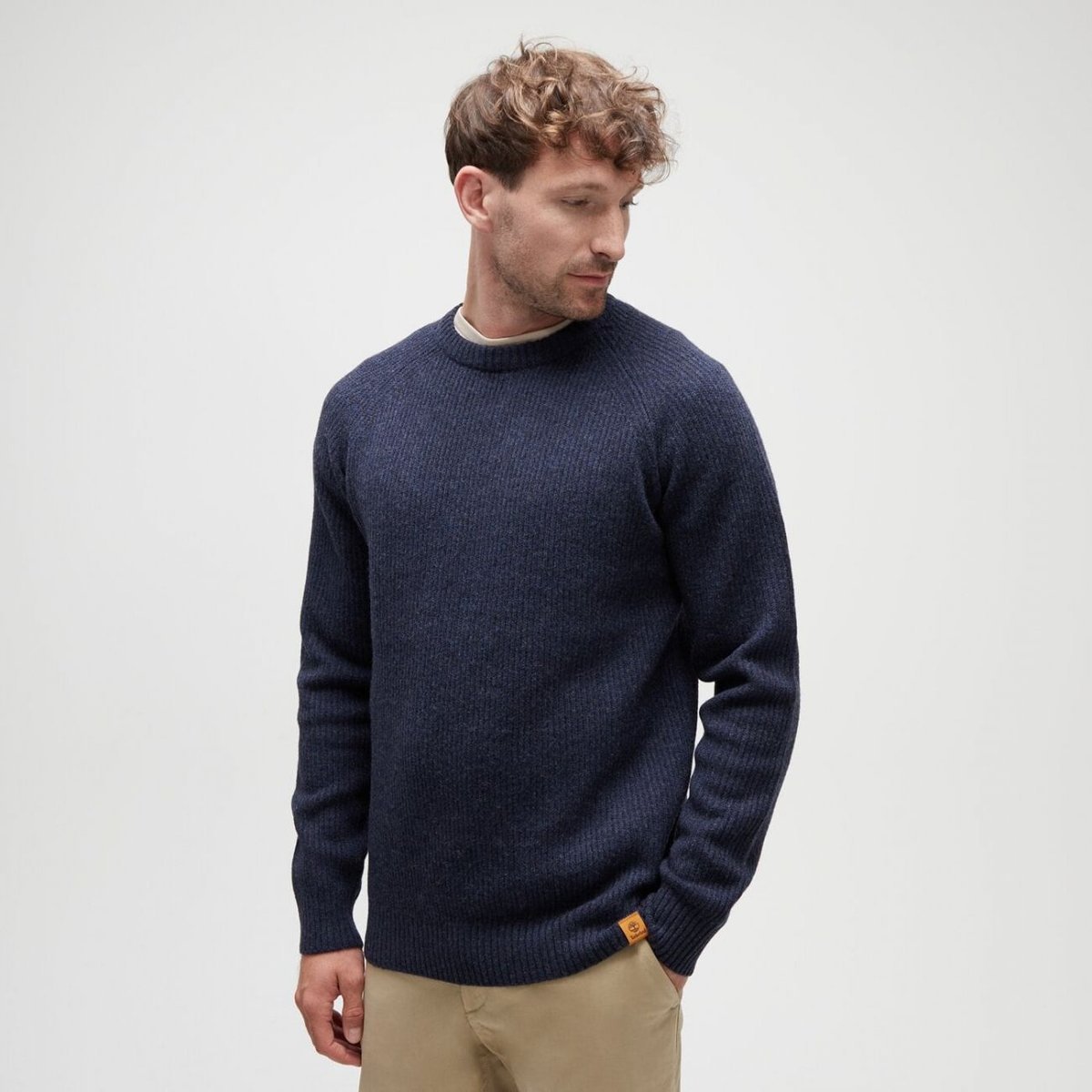 maglie mężczyzna timberland tb0a62j3 phillips brook raglan 4751 dark sapphire
