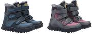 Buty dla dziewczynek - Zimowe ocieplane buty - śniegowce z elastyczną, antypoślizgową podeszwą i wygodnym zapięciem na rzepy - sztywny zapiętek, obcas Thomasa (Davos) - miniaturka - grafika 1