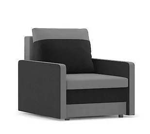 Fotel do salonu, pokoju, Milton, 69x85x70cm, szary, czarny - Fotele - miniaturka - grafika 1