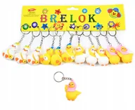 Breloki - Kaczka Gumowy Brelok Do Kluczy Kaczuszka Zawieszka Do Plecaka Zestaw 12Szt - miniaturka - grafika 1