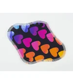 Podpaski - Wielorazowa wkładka higieniczna, Kolorowe Serduszka, bambus/bawełna, Wild Nature - miniaturka - grafika 1