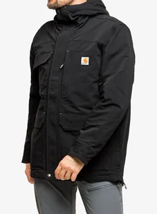 Kurtka ocieplana Carhartt Super Dux Bonded Chore Coat - black - Kurtki męskie - miniaturka - grafika 1
