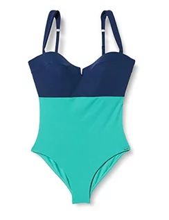 Stroje kąpielowe - Triumph Women's Summer Glow OPD SD kostium kąpielowy, granatowy, 38B, Granatowy (True Navy), 38 - grafika 1