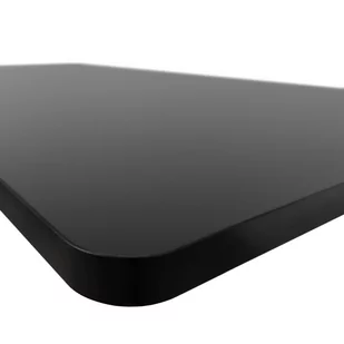 Blat laminowany 140×70 cm Gruby 25mm Zaokrąglone rogi – Czarny - Meble modułowe i akcesoria - miniaturka - grafika 1