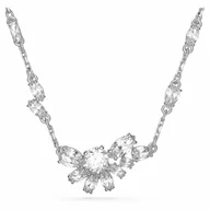 Naszyjniki - Naszyjnik Swarovski - Gema Flower, White, Silver 5644683 - miniaturka - grafika 1