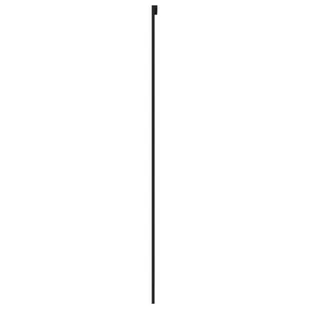 Drzwi przesuwne, czarne, 76x205 cm, szkło hartowane, aluminium 8721012120563 - Drzwi wewnętrzne - miniaturka - grafika 6