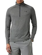 Koszulki męskie - Under Armour Tech LS 1/2 suwak szary, small - miniaturka - grafika 1