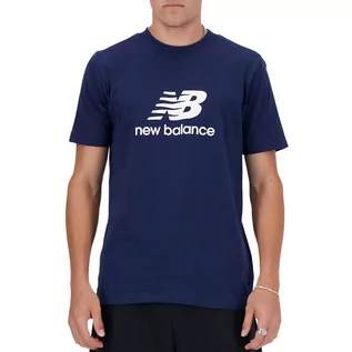 Koszulki sportowe męskie - Koszulka New Balance MT41502NNY - granatowa - grafika 1