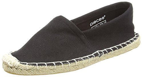 PIECES Damskie espadryle Haisha Espadryle, czarny - czarny Black - 38 EU
